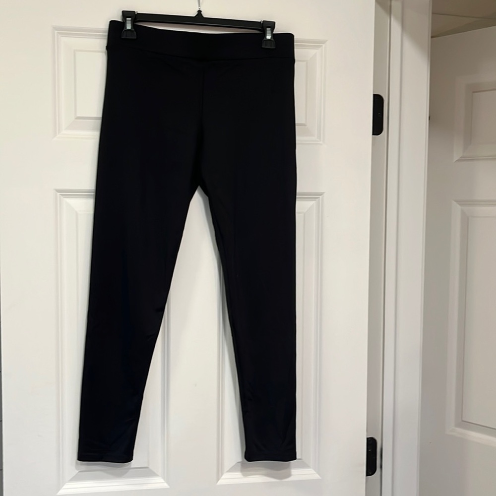 Bcbg generation black leggings. These have a really slight shine.